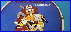 Vintage Texaco Sign Fire Chief Disney Comic Gas Pump Porcelain Sign Vintage Texaco Sign Fire Chief Disney Comic Gas Pump Porcelain Sign