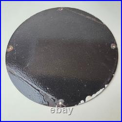 Vintage Texaco Sign Fire Fighter Chief Gasoline Service Gas Porcelain Sign