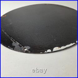 Vintage Texaco Sign Fire Fighter Chief Gasoline Service Gas Porcelain Sign