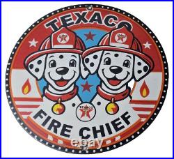 Vintage Texaco Sign Fire Station Dalmatian Dogs Porcelain Gas Pump Sign Vintage Texaco Sign Fire Station Dalmatian Dogs Porcelain Gas Pump Sign