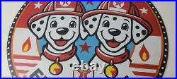 Vintage Texaco Sign Fire Station Dalmatian Dogs Porcelain Gas Pump Sign Vintage Texaco Sign Fire Station Dalmatian Dogs Porcelain Gas Pump Sign