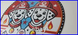 Vintage Texaco Sign Fire Station Dalmatian Dogs Porcelain Gas Pump Sign Vintage Texaco Sign Fire Station Dalmatian Dogs Porcelain Gas Pump Sign