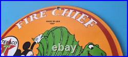 Vintage Texaco Sign Mickey Mouse Disney Comic Gas Pump Porcelain Sign