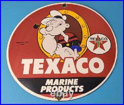 Vintage Texaco Sign Popeye Gas Pump Porcelain Sign Vintage Texaco Sign Popeye Gas Pump Porcelain Sign