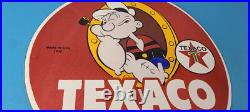 Vintage Texaco Sign Popeye Gas Pump Porcelain Sign Vintage Texaco Sign Popeye Gas Pump Porcelain Sign