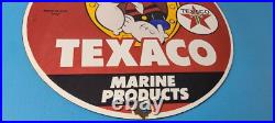 Vintage Texaco Sign Popeye Gas Pump Porcelain Sign Vintage Texaco Sign Popeye Gas Pump Porcelain Sign