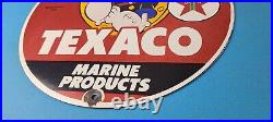 Vintage Texaco Sign Popeye Gas Pump Porcelain Sign Vintage Texaco Sign Popeye Gas Pump Porcelain Sign