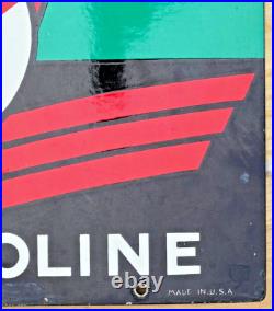 Vintage Texaco Sky Chief Gasoline Pump Porcelain Metal Sign Gas Oil marked 1940 Vintage Texaco Sky Chief Gasoline Pump Porcelain Metal Sign Gas Oil marked 1940