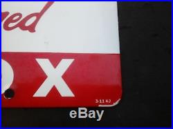 Vintage Texaco Sky Chief Marine porcelain gas pump plate sign metal boat water