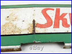 Vintage Texaco Sky Chief Metal Sign Gas Pump topper plate 25 lipped