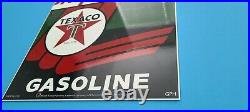 Vintage Texaco Sky Chief Motor Oil Porcelain Metal Gasoline Pump Plate 18 Sign Vintage Texaco Sky Chief Motor Oil Porcelain Metal Gasoline Pump Plate 18 Sign