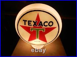 Vintage Texaco Star Gas Pump Globe With Patina