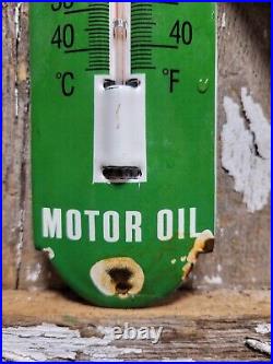 Vintage Texaco Thermometer Porcelain Sign Motor Oil Gas Station Pump Advertising Vintage Texaco Thermometer Porcelain Sign Motor Oil Gas Station Pump Advertising