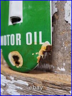Vintage Texaco Thermometer Porcelain Sign Motor Oil Gas Station Pump Advertising Vintage Texaco Thermometer Porcelain Sign Motor Oil Gas Station Pump Advertising