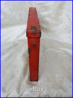 Vintage Texaco Visible Gas Pump Station Price Sign Rare 1930's