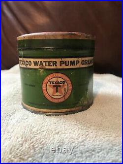 Vintage Texaco Water pump grease can green early