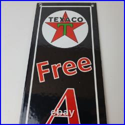 Vintage Texas Sign Free Air Texaco Gasoline Pump Shop Porcelain Sign Vintage Texas Sign Free Air Texaco Gasoline Pump Shop Porcelain Sign