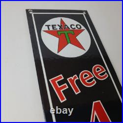Vintage Texas Sign Free Air Texaco Gasoline Pump Shop Porcelain Sign Vintage Texas Sign Free Air Texaco Gasoline Pump Shop Porcelain Sign