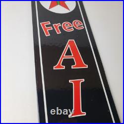Vintage Texas Sign Free Air Texaco Gasoline Pump Shop Porcelain Sign Vintage Texas Sign Free Air Texaco Gasoline Pump Shop Porcelain Sign