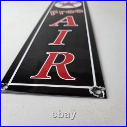 Vintage Texas Sign Free Air Texaco Gasoline Pump Shop Porcelain Sign