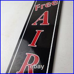 Vintage Texas Sign Free Air Texaco Gasoline Pump Shop Porcelain Sign