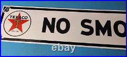 Vintage Texas Sign No Smoking Texaco Gasoline Gas Pump Shop Porcelain Sign Vintage Texas Sign No Smoking Texaco Gasoline Gas Pump Shop Porcelain Sign