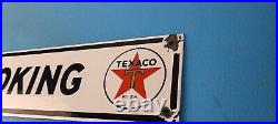 Vintage Texas Sign No Smoking Texaco Gasoline Gas Pump Shop Porcelain Sign Vintage Texas Sign No Smoking Texaco Gasoline Gas Pump Shop Porcelain Sign