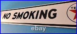 Vintage Texas Sign No Smoking Texaco Gasoline Gas Pump Shop Porcelain Sign Vintage Texas Sign No Smoking Texaco Gasoline Gas Pump Shop Porcelain Sign