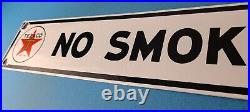Vintage Texas Sign No Smoking Texaco Gasoline Gas Pump Shop Porcelain Sign Vintage Texas Sign No Smoking Texaco Gasoline Gas Pump Shop Porcelain Sign