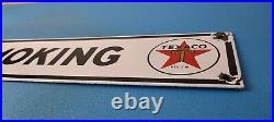 Vintage Texas Sign No Smoking Texaco Gasoline Gas Pump Shop Porcelain Sign Vintage Texas Sign No Smoking Texaco Gasoline Gas Pump Shop Porcelain Sign