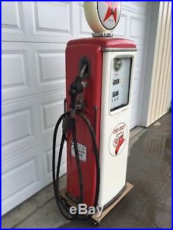 Vintage antique texaco gas pump