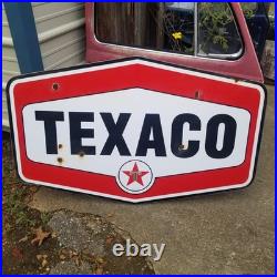 Vintage look Old Style Rusty Texaco Gasoline Gas Station Sign hotrod garage art