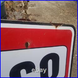 Vintage look Old Style Rusty Texaco Gasoline Gas Station Sign hotrod garage art