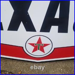 Vintage look Old Style Rusty Texaco Gasoline Gas Station Sign hotrod garage art