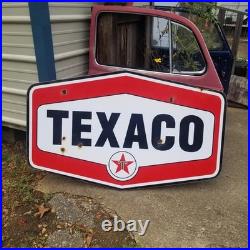 Vintage look Old Style Rusty Texaco Gasoline Gas Station Sign hotrod garage art