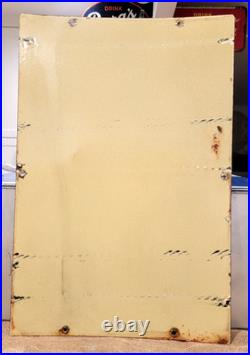 Vintage original 1951 TEXACO FIRE CHIEF GASOLINE porcelain gas pump SIGN