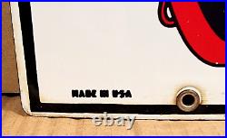 Vintage original 1961 TEXACO FIRE CHIEF GASOLINE porcelain gas pump SIGN 3-10-61