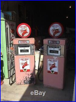 WOW! Pair Of Texaco Firechief Gas Pumps Wayne Model 505. Gas Oil Service Station