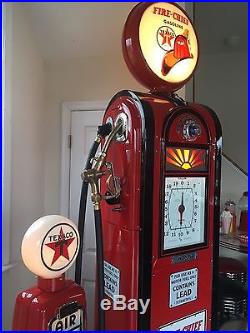Wayne 60 Gas Pump Restored Texaco Firechief Eco Airmeter Coca Cola Jr Cooler