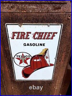 Wayne 60 Texaco Firechief Gas Pump Original Signs, Original Texaco Star Globe
