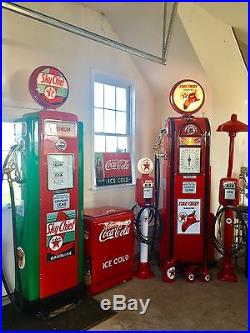 Wayne 70 And 60 Gas Pump Set Completely Restored Texaco Sky Chief And Fire Chief
