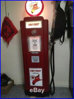 Wayne 70 gas pump texaco fire chief real not reproduction, restored